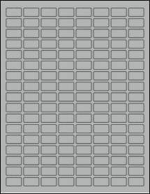 Sheet of 0.875" x 0.48" True Gray labels