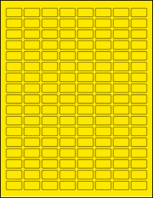 Sheet of 0.875" x 0.48" True Yellow labels