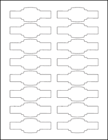 Sheet of 3.25" x 1.1309"  labels