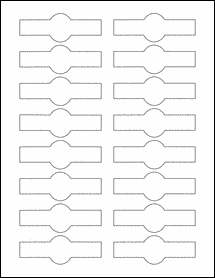 Sheet of 3.25" x 1.1401"  labels