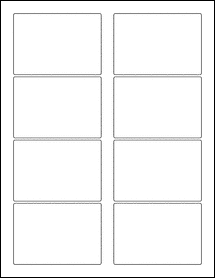 Sheet of 3.5" x 2.4375"  labels