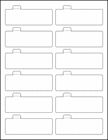 Sheet of 3.75" x 1.5432"  labels