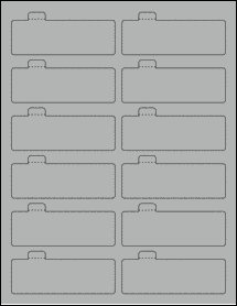 Sheet of 3.75" x 1.5432" True Gray labels