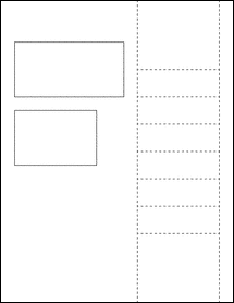 Sheet of 4" x 2"  labels