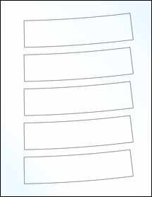 Sheet of 6.1669" x 1.9189" Clear Gloss Laser labels