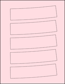 Sheet of 6.1669" x 1.9189" Pastel Pink labels