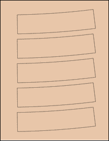 Sheet of 6.1669" x 1.9189" Light Tan labels