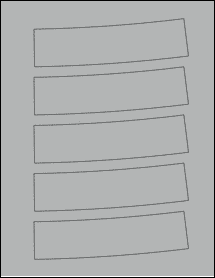Sheet of 6.1669" x 1.9189" True Gray labels