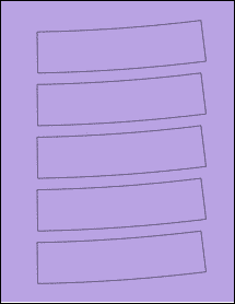 Sheet of 6.1669" x 1.9189" True Purple labels