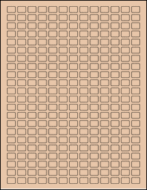 Sheet of 0.48" x 0.35" Light Tan labels