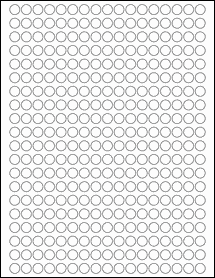 Sheet of 0.4" Circle  labels