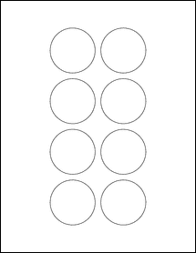 Sheet of 1.9685" Circle  labels