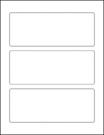 Sheet of 7" x 2.75" Weatherproof Matte Inkjet labels