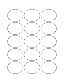 Sheet of 2.1151" x 1.6181"  labels