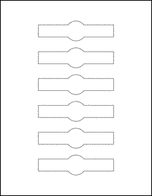 Sheet of 4.25" x 1.125" Blockout labels
