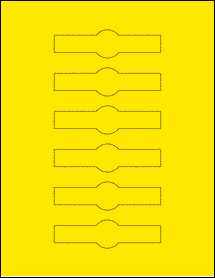 Sheet of 4.25" x 1.125" True Yellow labels