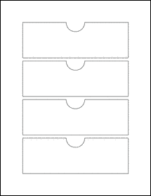 Sheet of 5.996" x 2.004"  labels