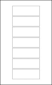 4.5" x 1.625" Blank Label Template - OL4101