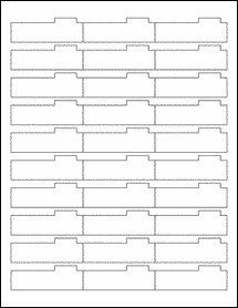 Sheet of 2.5938" x 0.875"  labels