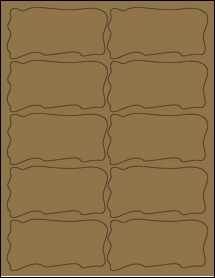 Sheet of 4" x 2.0471" Brown Kraft labels