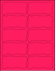 Sheet of 4" x 2.0471" Fluorescent Pink labels