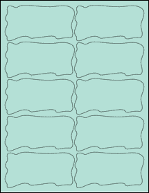 Sheet of 4" x 2.0471" Pastel Green labels