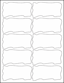 Sheet of 4" x 2.0471" Weatherproof Polyester Laser labels