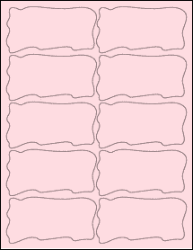 Sheet of 4" x 2.0471" Pastel Pink labels