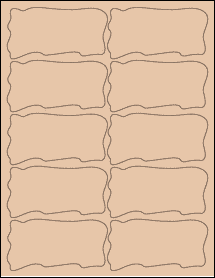 Sheet of 4" x 2.0471" Light Tan labels