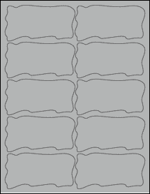 Sheet of 4" x 2.0471" True Gray labels