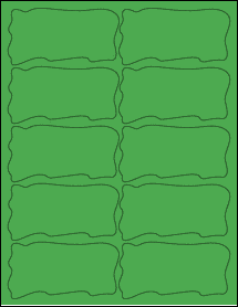 Sheet of 4" x 2.0471" True Green labels