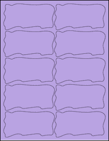 Sheet of 4" x 2.0471" True Purple labels