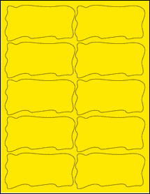 Sheet of 4" x 2.0471" True Yellow labels