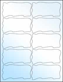 Sheet of 4" x 2.0471" White Gloss Inkjet labels