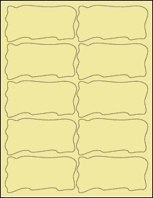 Sheet of 4" x 2.0471" Pastel Yellow labels