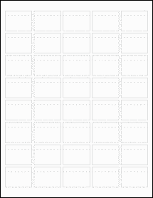 Sheet of 1.5" x 1.125"  labels