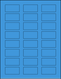 Sheet of 2" x 1" True Blue labels