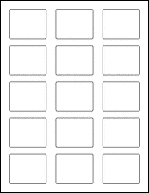 Sheet of 2.125" x 1.6875"  labels