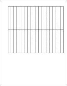 Sheet of 0.354" x 3"  labels