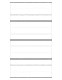 Sheet of 5.75" x 0.75" Blockout labels