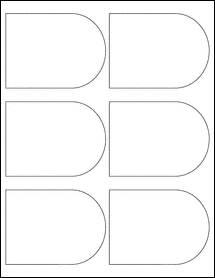 Sheet of 3.986" x 2.972" Weatherproof Polyester Laser labels