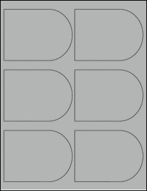 Sheet of 3.986" x 2.972" True Gray labels