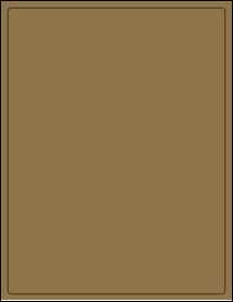 Sheet of 8" x 10.5" Brown Kraft labels