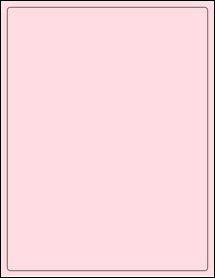 Sheet of 8" x 10.5" Pastel Pink labels