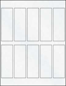 Sheet of 1.5" x 4.25" Clear Matte Inkjet labels