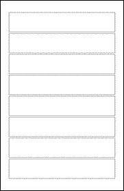 Sheet of 9.5" x 1.75" Standard White Matte labels