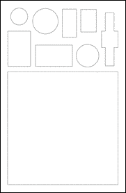 Sheet of 9.75" x 10"  labels