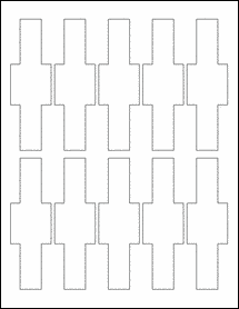 Sheet of 1.4567" x 4.7067"  labels