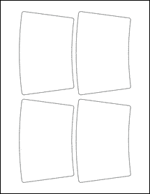 3.1222" x 4.7548" Blank Label Template - PDF - OL4457