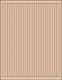 Sheet of 0.25" x 10.2" Light Tan labels